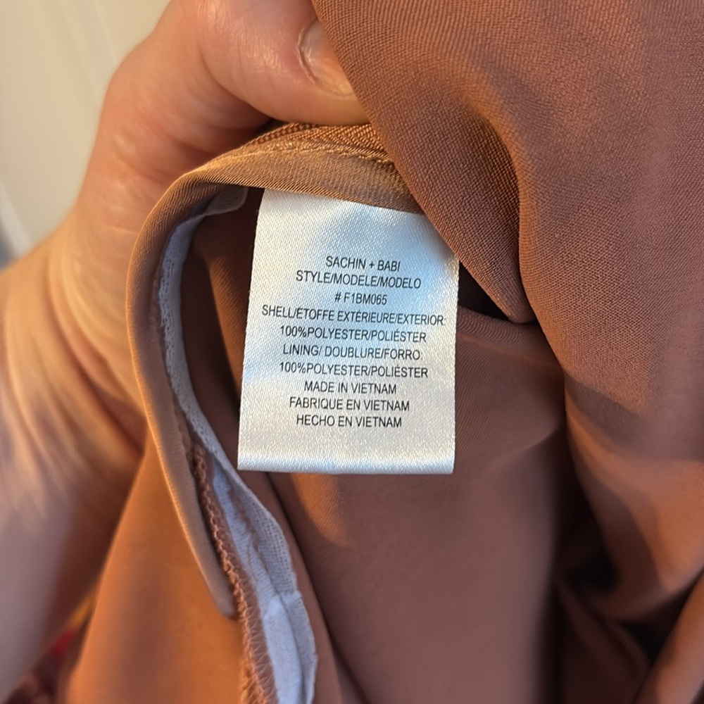Sachin + Babi (BHLDN) One-Shoulder blush pink Dress - Picture 4 of 7